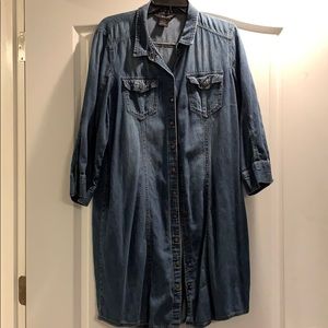 Calvin Klein Denim Shirt Dress